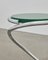 PH Snake Stool, Chrome, Green Painted Satin Matte, Wood Seat, Visible Tubes, Image 2