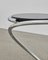 PH Snake Stool, Chrome, Black Painted Satin Matte, Wood Seat, Visible Tubes, Image 2