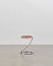 PH Snake Stool, Chrome, Aniline Leather Walnut, Leather Upholstery, Visible Tubes 1