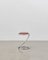 PH Snake Stool, Chrome, Aniline Leather Indianred, Leather Upholstery, Visible Tubes 1