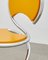 Silla PH Snake, cromo, pintado de amarillo satinado, asiento / respaldo de madera, tubos visibles, Imagen 2