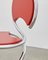 PH Snake Chair, Chrome, Red Painted Satin Matte, Wood Seat/Back, Visible Tubes, Image 2