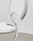 PH Snake Chair, Chrome, White Painted Satin Matte, Wood Seat/Back, Visible Tubes 2