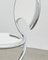 PH Snake Chair, Chrome, White Painted Satin Matte, Wood Seat/Back, Visible Tubes, Image 2