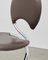 PH Snake Chair, Chrome, Aniline Leather Mocca, Full Leather Upholstery 2