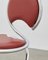 PH Snake Chair, Chrome, Aniline Leather Indianred, Leather Upholstery, Visible Tubes 2