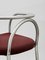 PH Chair, Chrome, Aniline Leather Indianred 2