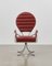 Chaise PH Pope, Chrome, Cuir Extreme Indianred 1