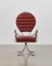 PH Pope Chair, Chrome, Aniline Leather Indianred 1