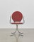 PH Armchair, Chrome, Aniline Leather Indianred 1