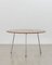 PH Dining Table, D1270mm, Chrome, Natural Oak Veneer Table Plate, Veneered Edge, Image 1