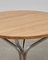 Tavolo da salotto PH, placcato in cromo, legno di quercia naturale massiccio, Immagine 2