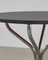Tavolo da salotto PH, placcato in cromo, legno di quercia massiccio, Immagine 2