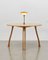 PH Axe Table, Natural Oak Legs, Veneer Table Plate, Yellow PH 3 ½ - 2 ½ Lamp, Image 1