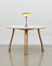 PH Axe Table, Natural Oak Legs, Laminated Plate, Red PH 3 ½ - 2 ½ Lamp, Image 2