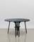 Tavolo rotondo PH pieghevole, gambe in legno di quercia nero, piatto e bordo impiallacciati, Immagine 1