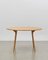 PH Circle Table, D1270mm, Natural Oak Wood Legs, Veneer Table Plate and Edge 1