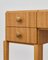 PH Dressing Table, Natural Oak Veneer, White Ash Wood Drawers 2