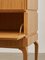 Cassettiera piccola PH, gambe in legno, impiallacciatura in quercia naturale, cassetti in legno di frassino bianco, Immagine 2