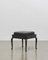 Taburete PH con patas de madera, chapa de roble negro y asiento de cuero negro de Poul Henningsen, Imagen 2