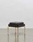 Sgabello PH con gambe in ottone, impiallacciatura in quercia nera e seduta in pelle nera di Poul Henningsen, Immagine 2