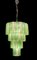 Large Italian Green Murano Glass Tube Chandelier, 1980s 9
