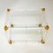 Vintage Acrylic, Brass & Glass Drinks Trolley, 1970s, Image 10