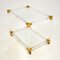 Vintage Acrylic, Brass & Glass Drinks Trolley, 1970s, Image 2