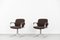 Mid-Century German Modern Brown Aluminum Chairs from Mauser Werke Waldeck, 1970s, Set of 2, Image 1
