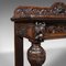 Antique Scottish Victorian Oak Console Desk in the Style of Gothic Taste, 1880s 10