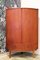 Danish Teak Arched Front Corner Cabinet 4