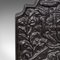 Antike englische Kaminplatte aus Gusseisen 6