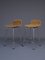 Chromed Steel and Rattan Bar Stools from Rohé Noordwolde, 1960s, Set of 2 1