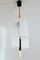 Lámpara colgante italiana moderna de acrílico y latón de Stilux Milano, años 70, Imagen 7