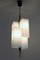 Italian Modern Pendant Light in Acrylic and Brass from Stilux Milano, 1970s 2