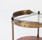 Italian Exotic Wood and Brass Bar Cart, 1950s, Image 9
