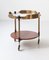 Italian Exotic Wood and Brass Bar Cart, 1950s, Image 5