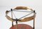 Italian Exotic Wood and Brass Bar Cart, 1950s, Image 13