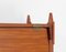 Italienischer Kleiderschrank aus Teak & Messing, 1950er 10