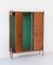 Armoire en Teck et Laiton, Italie, 1950s 5