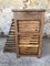 Vintage Oak Printer Workshop Cabinet With 13 Drawers, 1950s 14