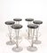 Mid-Century Barstools in Patinated Leather by Piet Hein for Fritz Hansen, Denmark, 1960s, Set of 6, Image 2