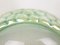 Grün schillernde Einbaulampen oder Wandlampen aus Keramik, optischem Glas & Messing, 1950er, 4er Set 8