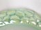 Grün schillernde Einbaulampen oder Wandlampen aus Keramik, optischem Glas & Messing, 1950er, 4er Set 7