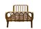 Sofá cama italiano de bambú y ratán de Franco Albini, años 60, Imagen 4