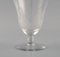 French Clear Mouth-Blown Crystal Glasses, 1930s, Set of 4 5