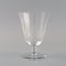 French Clear Mouth-Blown Crystal Glasses, 1930s, Set of 4 4