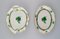 Hand-Painted Porcelain Herend Green Chinese Bouquet Bowls, Set of 4 2