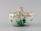 Hand-Painted Porcelain Herend Green Chinese Bouquet Bowls, Set of 4 3