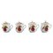 Tazze Evesham in porcellana color crema di Royal Worcester, Regno Unito, anni '60, set di 4, Immagine 1